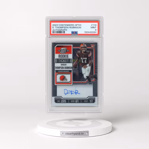 2023 Panini Contenders Optic #110 Dorian Thompson-Robinson - Autograph (PSA 9 MINT)