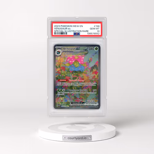 2023 Pokémon Mew EN-151 #198 Venusaur EX - Holo Special Illustration Rare (PSA 10 GEM MINT)