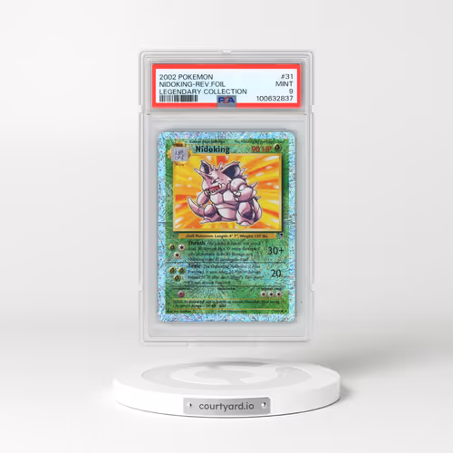 2002 Pokémon Legendary Collection #31 Nidoking - Reverse Foil (PSA 9 MINT)