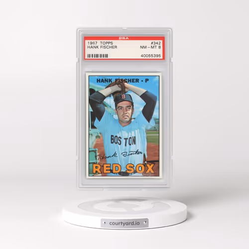 1967 Topps #342 Hank Fischer (PSA 8 NM-MT)