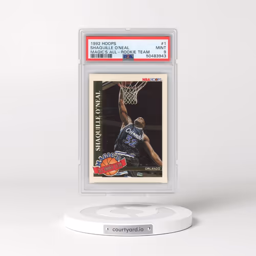 1992 Hoops Magic's All-Rookies #1 Shaquille O'Neal (PSA 9 MINT)