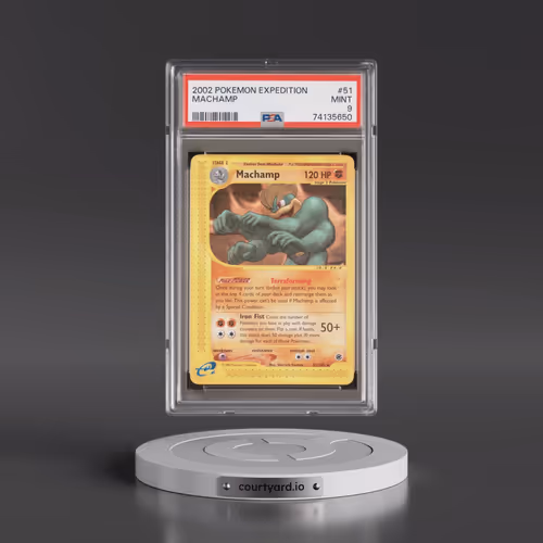 2002 Pokémon Expedition #51 Machamp (PSA 9 MINT)