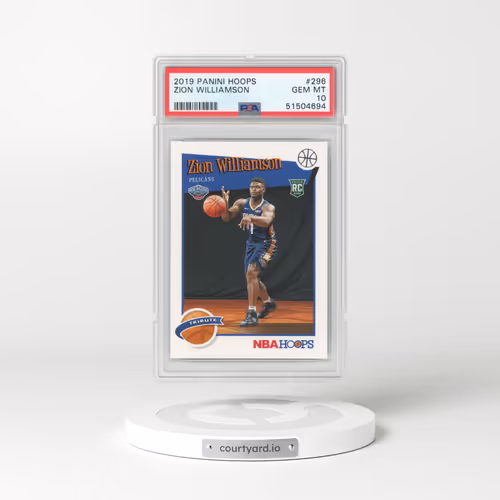 2019 Panini Hoops #296 Zion Williamson (PSA 10 GEM MINT)