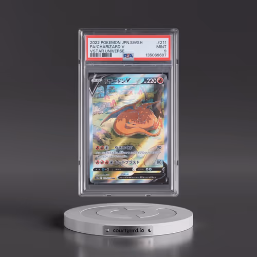 2022 Pokémon Sword & Shield Vstar Universe #211 Charizard V - Holo Full Art (PSA 9 MINT)