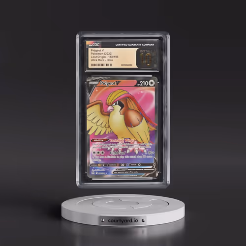 2022 Lost Origin #188/196 Pidgeot V - Ultra Rare Holo (CGC 10 PRISTINE)