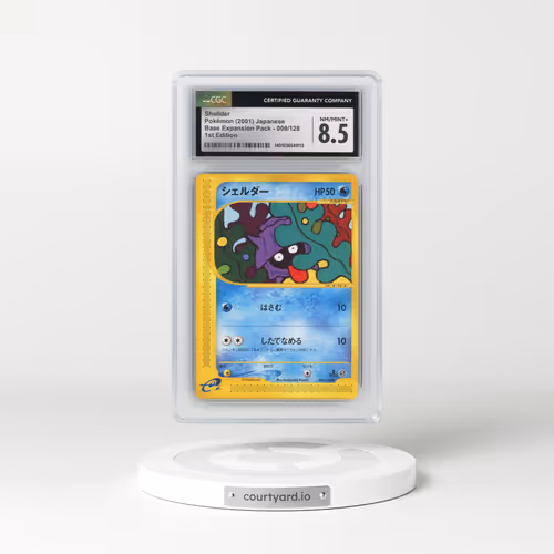 2001 Base Expansion Pack #009/128 Shellder - 1st Edition (CGC 8.5 NM-MT+)