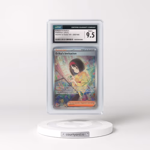 2023 Scarlet & Violet 151 - MEW EN #203/165 Erika's Invitation - Special Illustration Rare (CGC 9.5