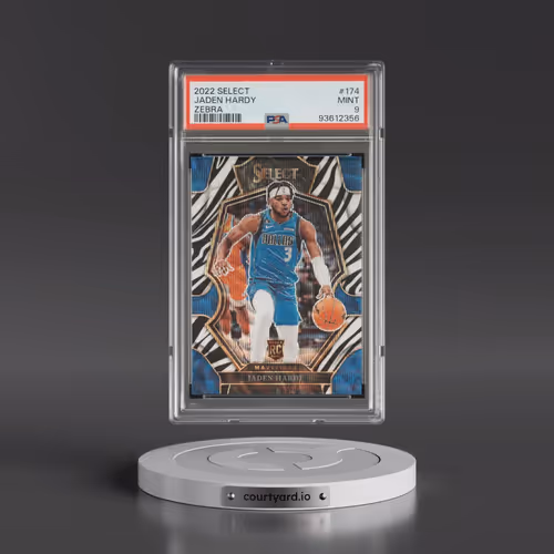 2022 Panini Select #174 Jaden Hardy - Zebra (PSA 9 MINT)