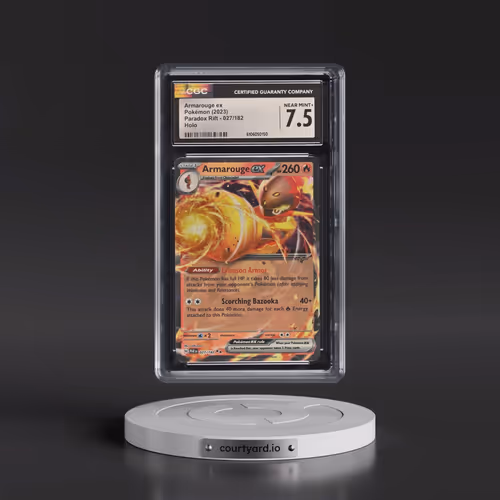 2023 Pokémon Par EN-Paradox Rift #027 Armarouge EX - Holo (CGC 7.5 NM+)