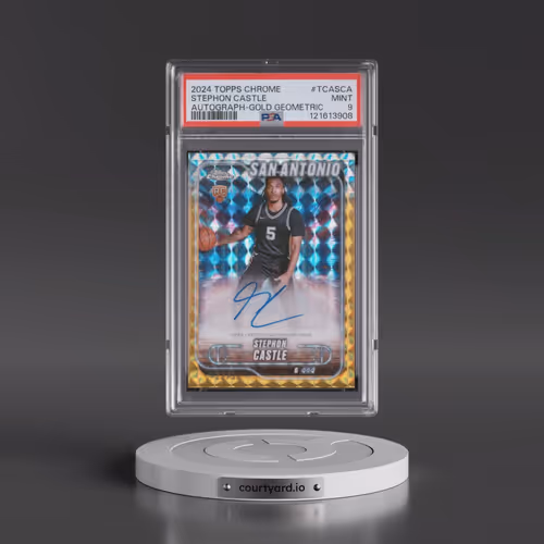 2024 Topps Chrome Topps Chrome Autographs #TCASCA Stephon Castle - Gold Geometric (PSA 9 MINT)