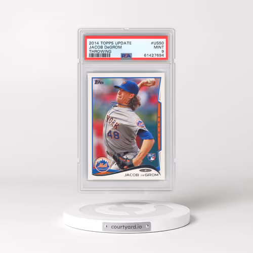2014 Topps Update #US50 Jacob DeGrom - Throwing (PSA 9 MINT)
