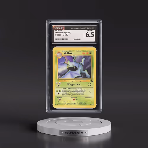 1999 Fossil #34/62 Golbat (CGC 6.5 EX-NM+)