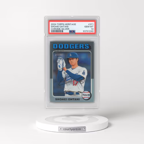 2024 Topps Heritage #371 Shohei Ohtani - Chrome-Silver (PSA 10 GEM MINT)