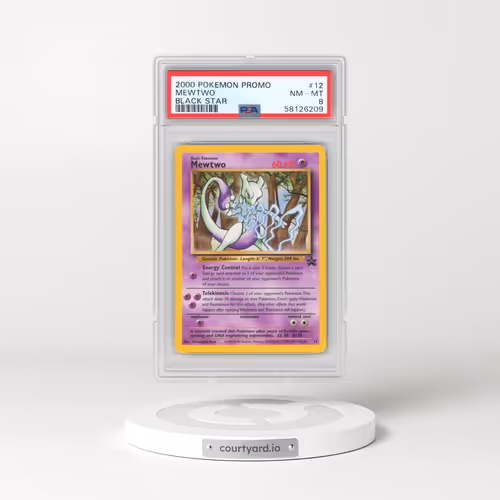 2000 Pokémon Promo Black Star #12 Mewtwo (PSA 8 NM-MT)