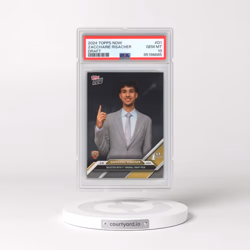 2024 Topps Now Draft #D1 Zaccharie Risacher (PSA 10 GEM MINT)