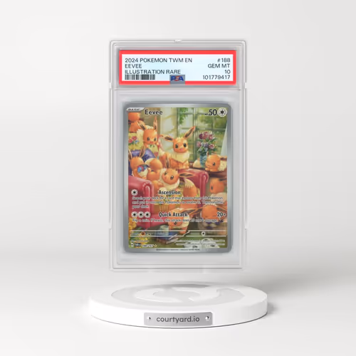 2024 Pokémon Twm EN-Twilight Masquerade #188 Eevee - Illustration Rare (PSA 10 GEM MINT)
