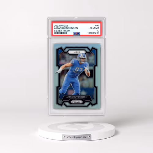 2023 Panini Prizm #94 Aidan Hutchinson - Silver Prizm (PSA 10 GEM MINT)