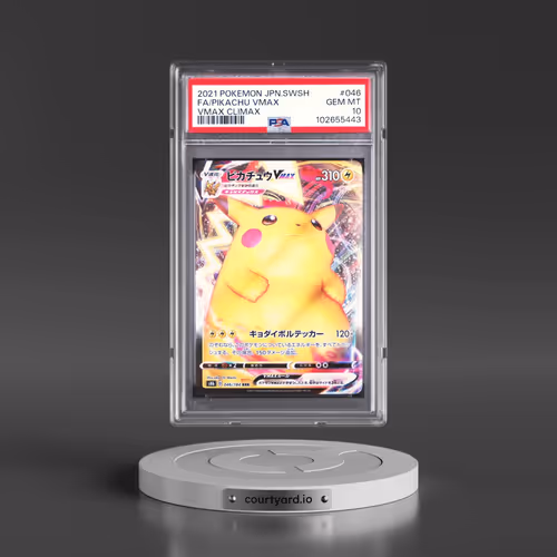 2021 Pokémon Sword & Shield Vmax Climax #046 Pikachu Vmax - Full Art (PSA 10 GEM MINT)