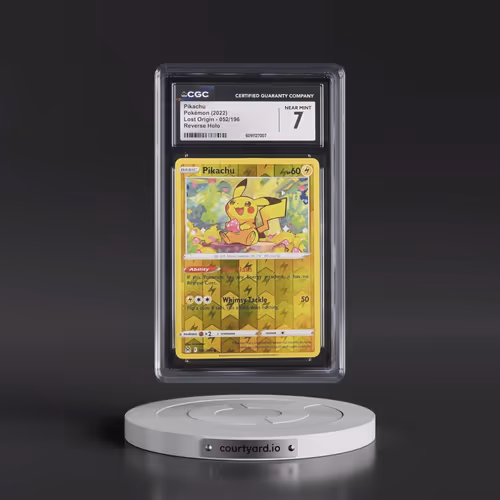 2022 Lost Origin #052/196 Pikachu - Reverse Holo (CGC 7 NM)