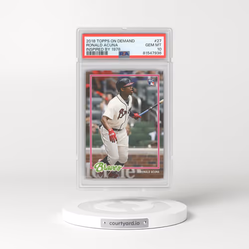 2018 Topps on Demand Inspired By 1978 #27 Ronald Acuna (PSA 10 GEM MINT)