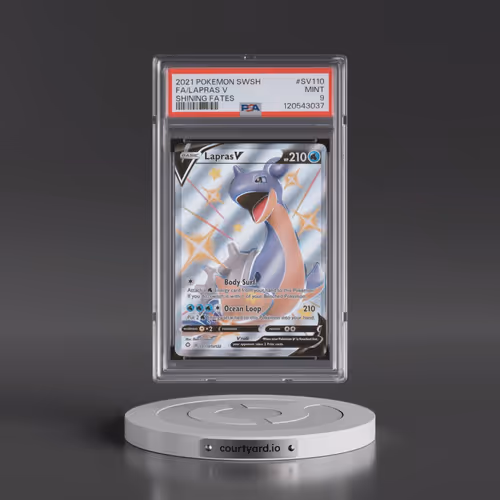 2021 Pokémon Sword & Shield Shining Fates #SV110 Lapras V - Holo Full Art (PSA 9 MINT)