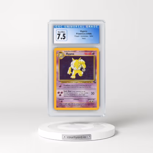 1999 Fossil #8/62 Hypno - Galaxy Star Holo (CGC 7.5 NM+)