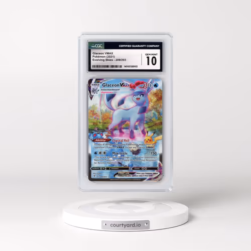 2021 Evolving Skies #209/203 Glaceon VMAX - Secret Rare Holo (CGC 10 GEM MINT)