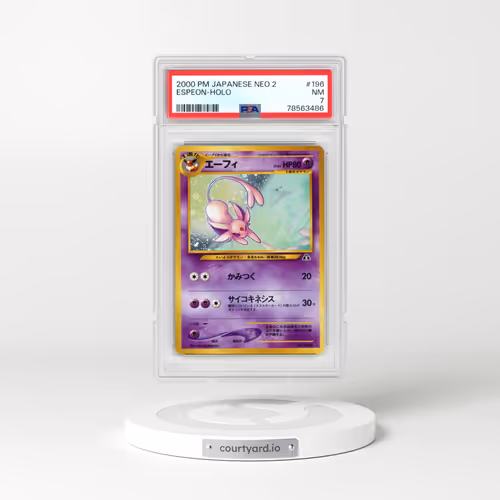 2000 Pokémon Neo 2 #196 Espeon - Holo (PSA 7 NM)