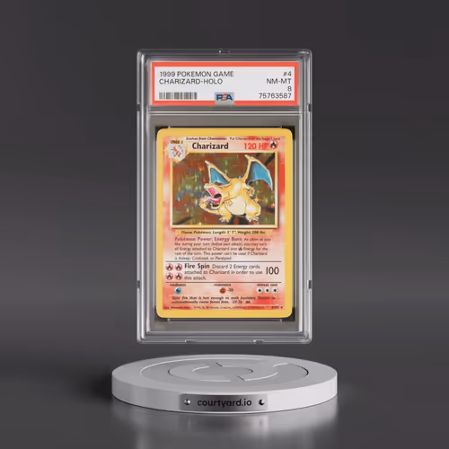1999 Pokémon Game #4 Charizard - Holo (PSA 8 NM-MT)