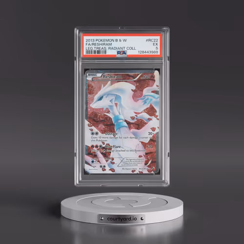 2013 Pokémon Black & White Legendary Treasures Radiant Collection #22/25 Reshiram - Full Art (PSA 5