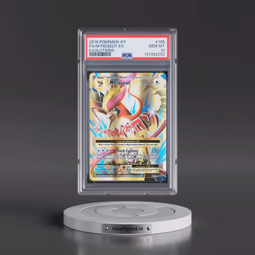 2016 Pokémon XY Evolutions #105 M Pidgeot EX - Holo Full Art (PSA 10 GEM MINT)