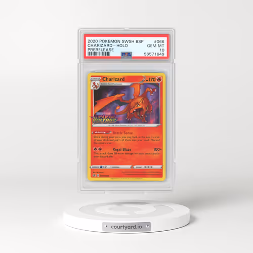 2020 Pokémon Swsh Black Star Promo #066 Charizard - Holo Prerelease (PSA 10 GEM MINT)
