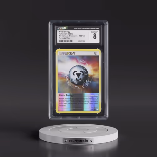 2007 Mysterious Treasures #120/123 Metal Energy - Reverse Holo (CGC 8 NM-MT)
