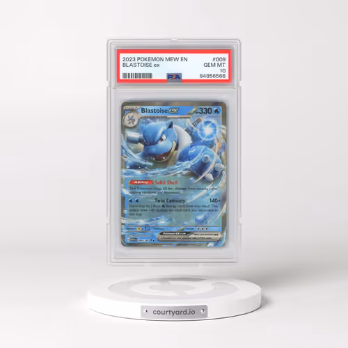 2023 Pokémon Mew EN-151 #009 Blastoise EX - Holo (PSA 10 GEM MINT)