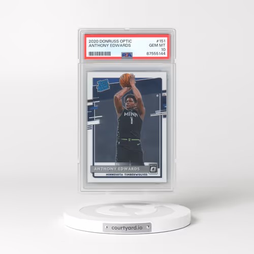 2020 Panini Donruss Optic #151 Anthony Edwards (PSA 10 GEM MINT)