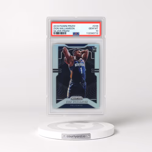 2019 Panini Prizm #248 Zion Williamson - Silver Prizm (PSA 10 GEM MINT)