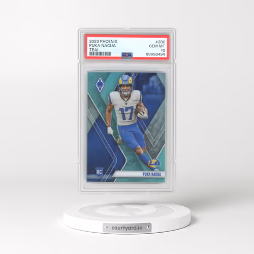 2023 Panini Phoenix #200 Puka Nacua - Teal (PSA 10 GEM MINT)