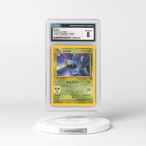 1999 Fossil #34/62 Golbat (CGC 8 NM-MT)