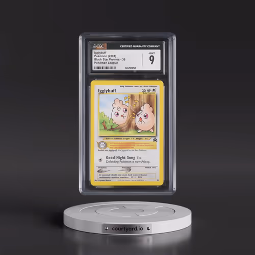 1999 Black Star Promos #36 Igglybuff - Pokémon League (CGC 9 MINT)