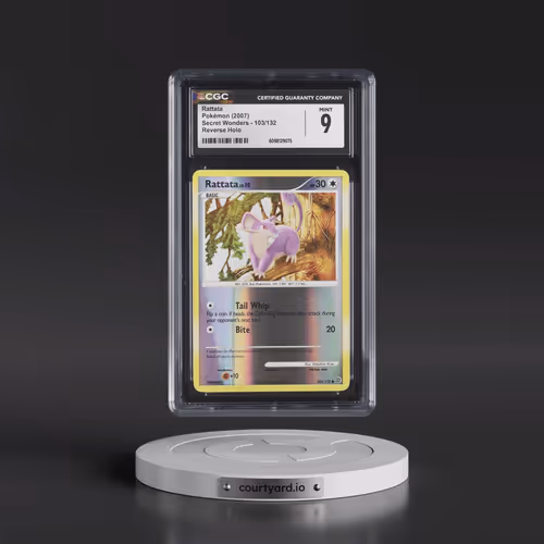 2007 Secret Wonders #103/132 Rattata - Reverse Holo (CGC 9 MINT)