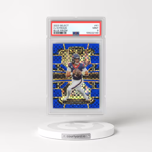 2023 Panini Select #41 CJ Stroud - Blue Prizm (PSA 9 MINT)