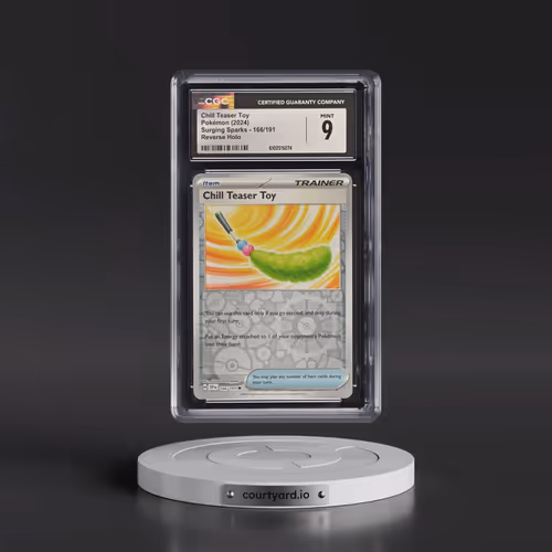 2024 Surging Sparks - SSP EN #166/191 Chill Teaser Toy - Reverse Holo (CGC 9 MINT)