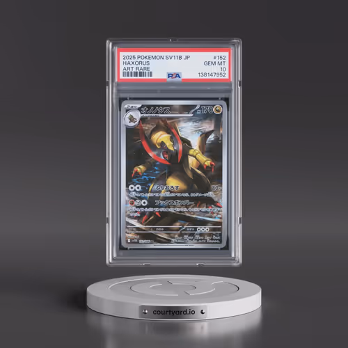 2025 Pokémon Sv11b-Black Bolt #152 Haxorus - Art Rare (PSA 10 GEM MINT)
