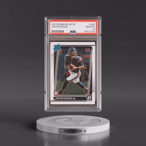 2021 Panini Donruss Optic #204 Justin Fields (PSA 10 GEM MINT)