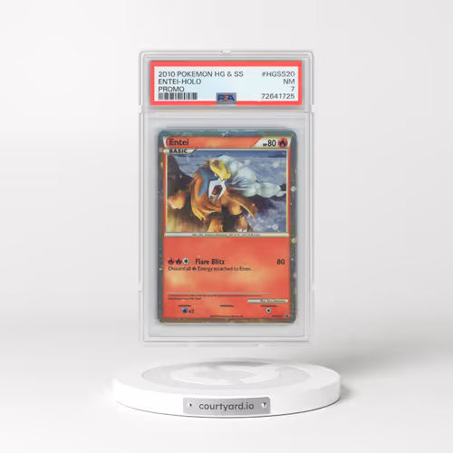 2010 Pokémon Heartgold & Soulsilver Promo #HGSS20 Entei - Holo (PSA 7 NM)
