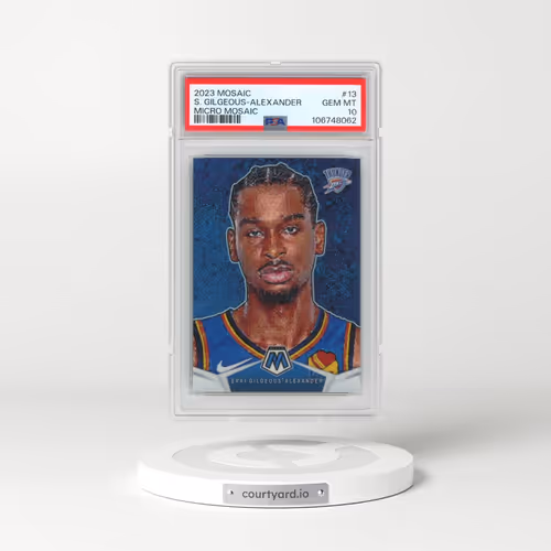 2023 Panini Mosaic Micro Mosaic #13 Shai Gilgeous-Alexander (PSA 10 GEM MINT)