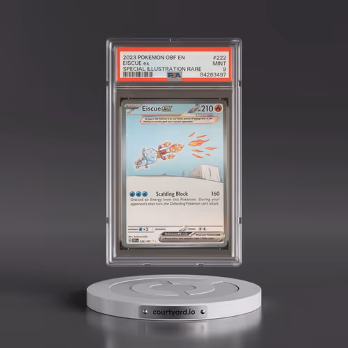 2023 Pokémon Obf EN-Obsidian Flames #222 Eiscue EX - Holo Special Illustration Rare (PSA 9 MINT)