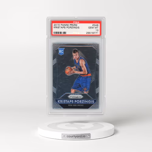 2015 Panini Prizm #348 Kristaps Porzingis (PSA 10 GEM MINT)