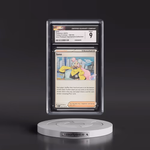 2023 Paldea Evolved - PAL EN #185/193 Iono - Iono Premium Tournament Collection (Cosmos Holo) (CGC 9