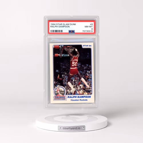 1984 Star Slam Dunk #8 Ralph Sampson (PSA 8 NM-MT)